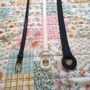 🔴3 BELTS for 10🔴 belt bundle, 3, black and white